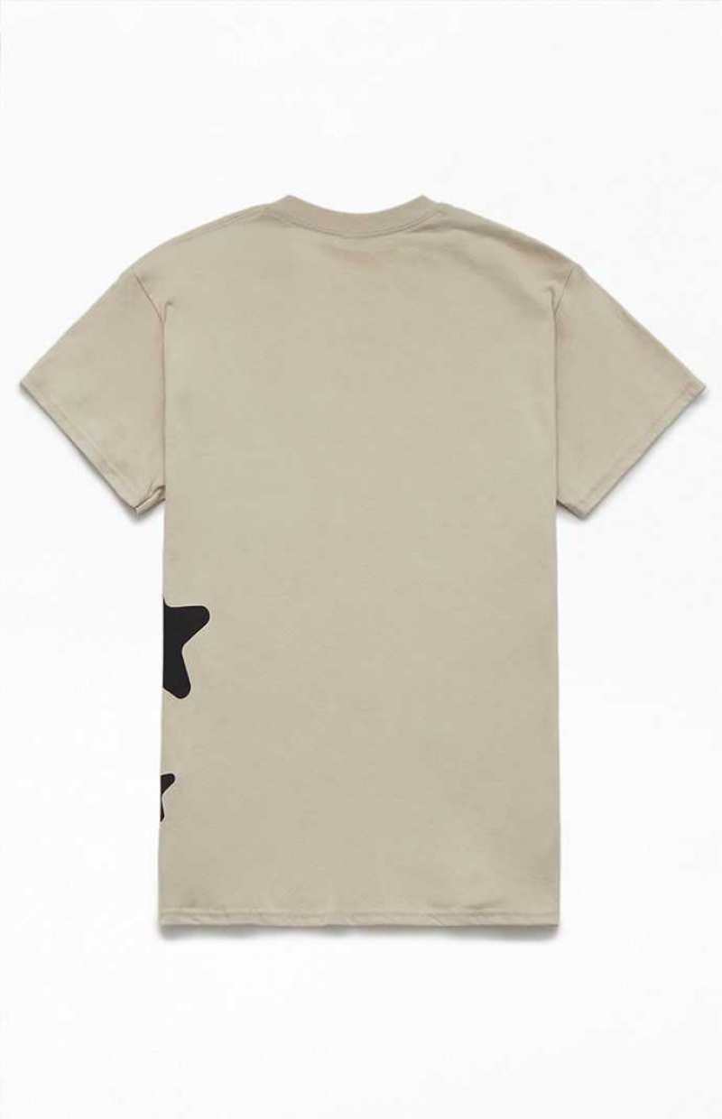 TAN PacSun Float On T-Shirt | FLREJPZ-72