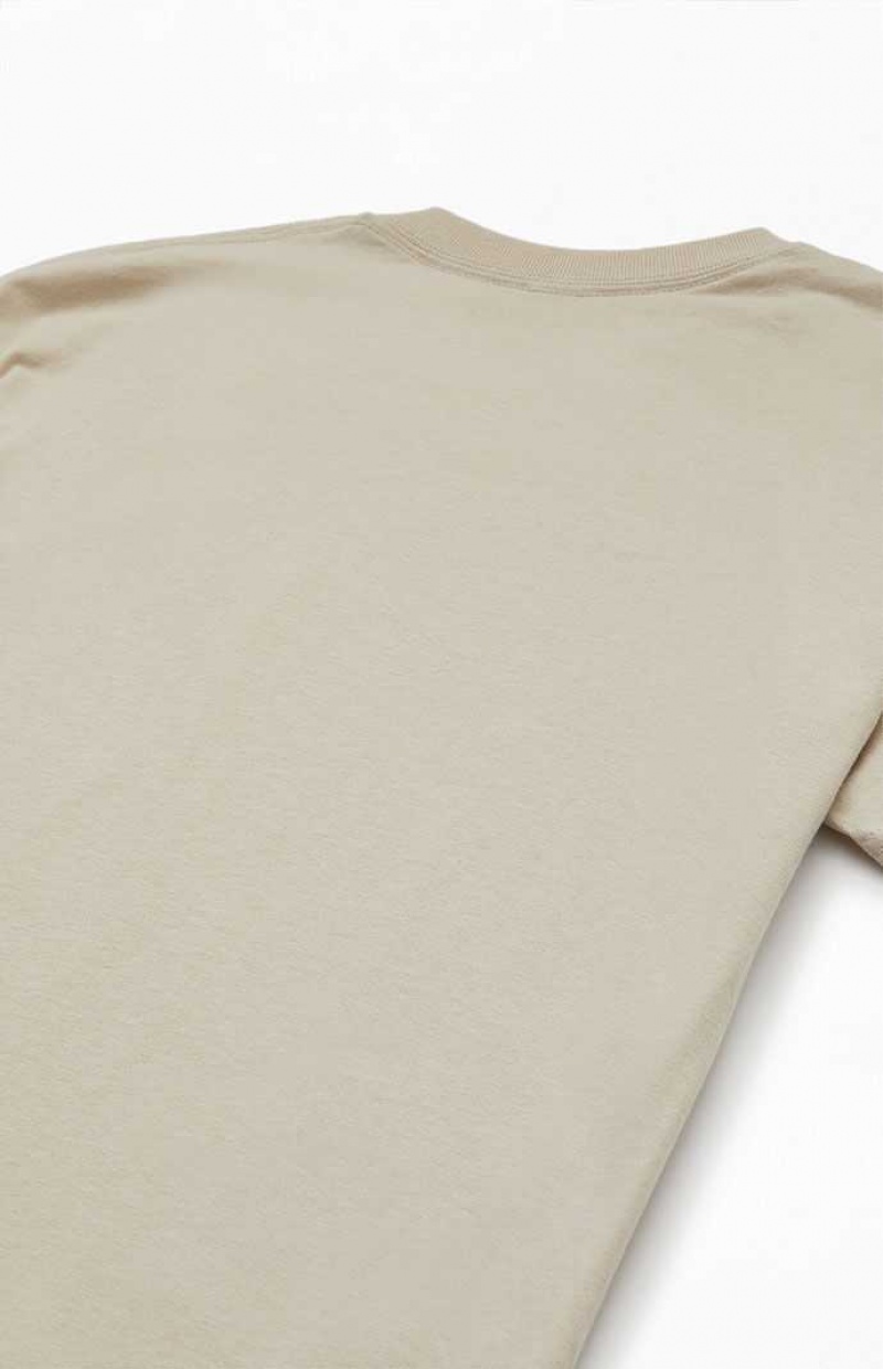 TAN PacSun Float On T-Shirt | FLREJPZ-72