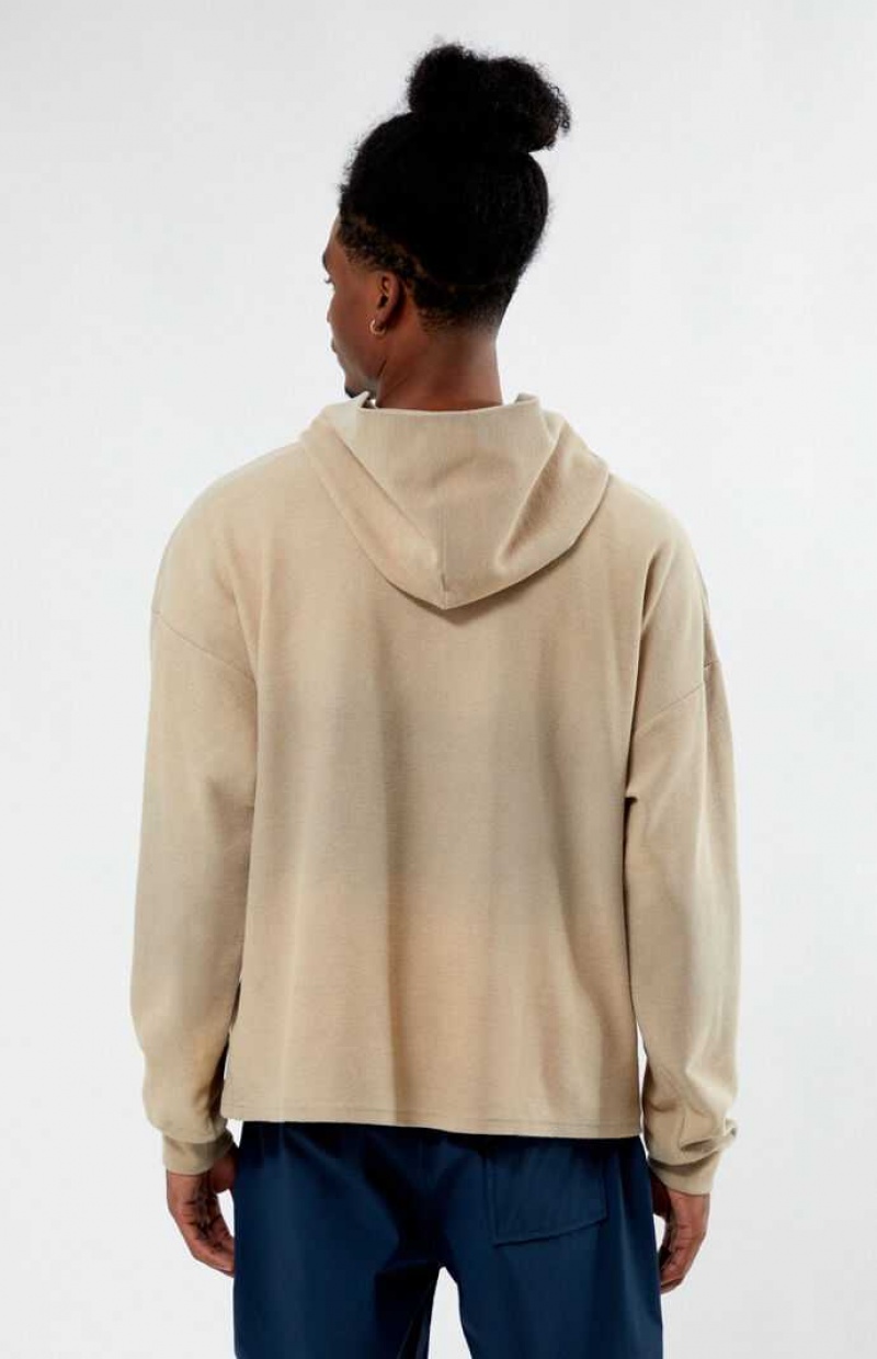 TAN PacSun Grand Pullover Hoodie | WDIFJCQ-38