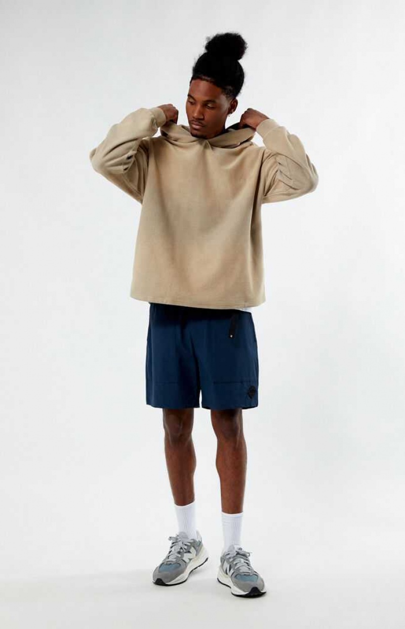 TAN PacSun Grand Pullover Hoodie | WDIFJCQ-38