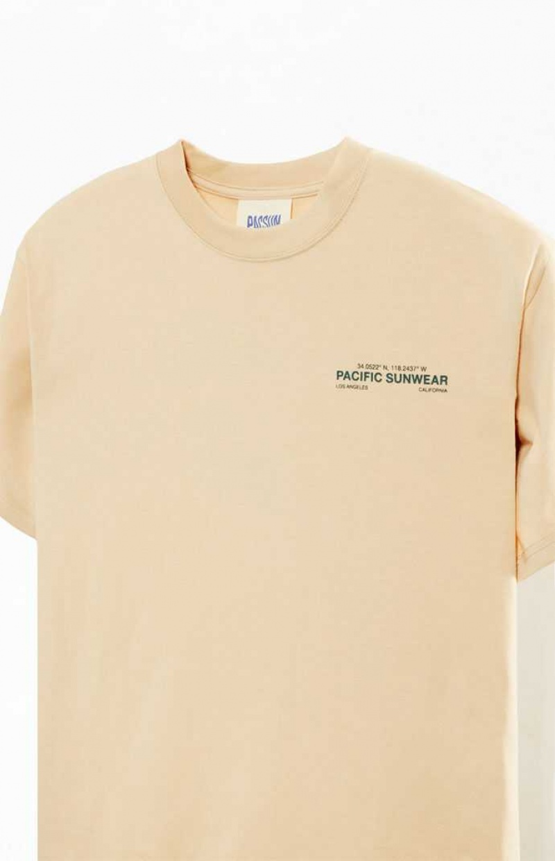 TAN PacSun Tech Terrain T-Shirt | BKDAMTF-41