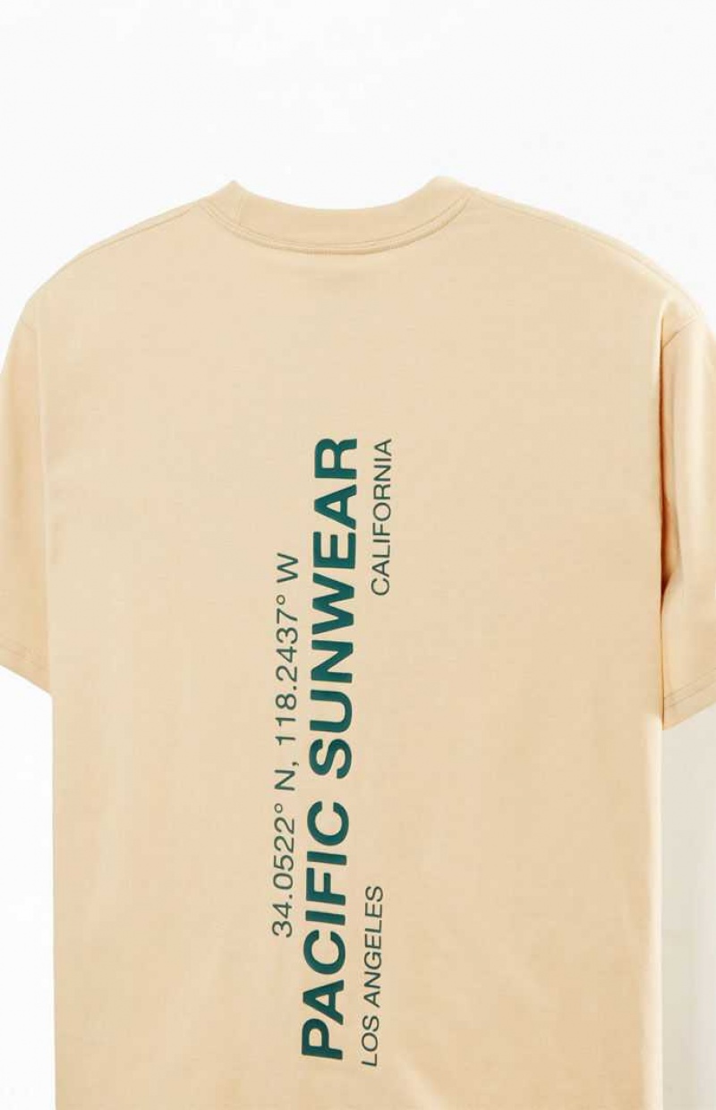 TAN PacSun Tech Terrain T-Shirt | BKDAMTF-41