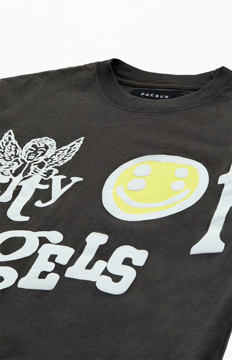 WASHED BLACK PacSun City of Angels LA T-Shirt | PQHKCRW-93