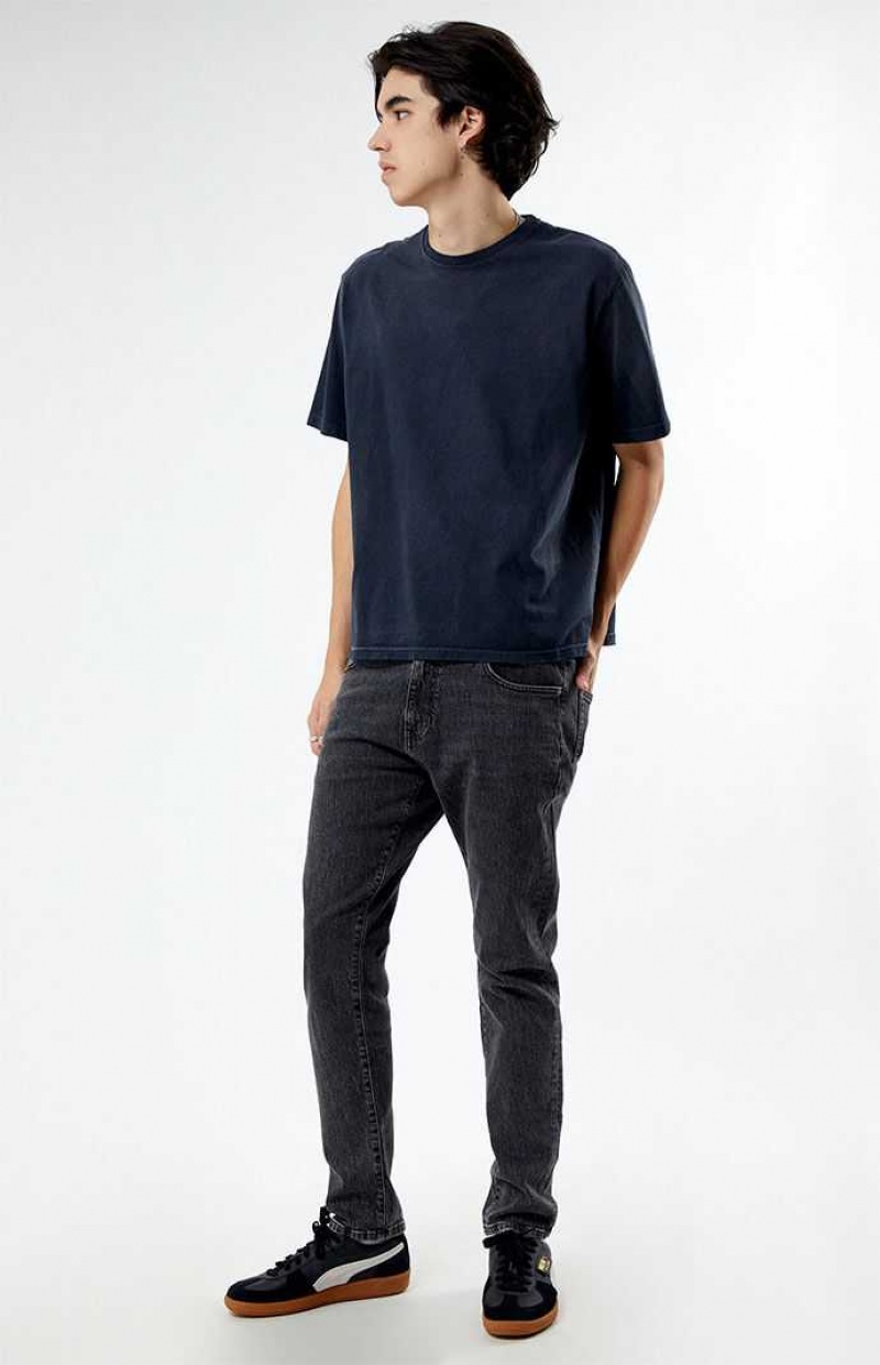 WASHED BLACK PacSun Comfort Stretch Washed Black Slim Jeans | FRZMGWC-89