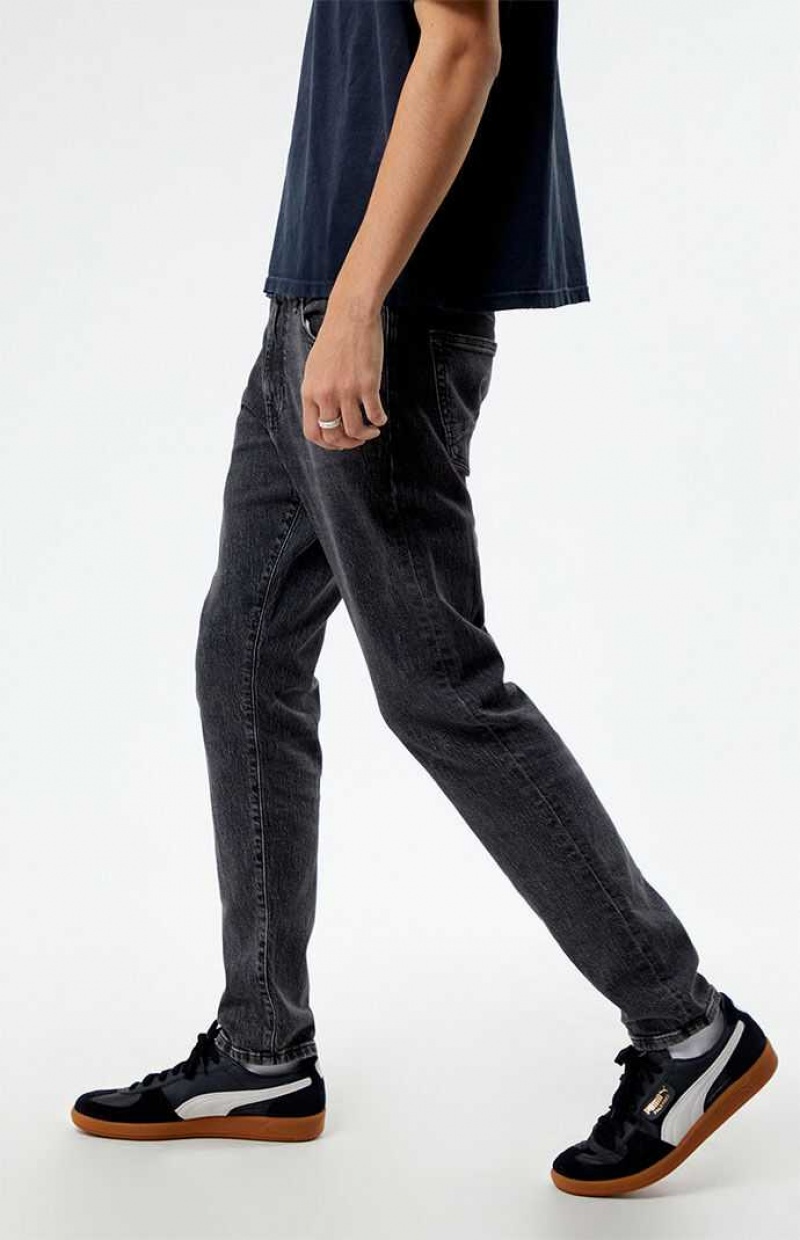 WASHED BLACK PacSun Comfort Stretch Washed Black Slim Jeans | FRZMGWC-89