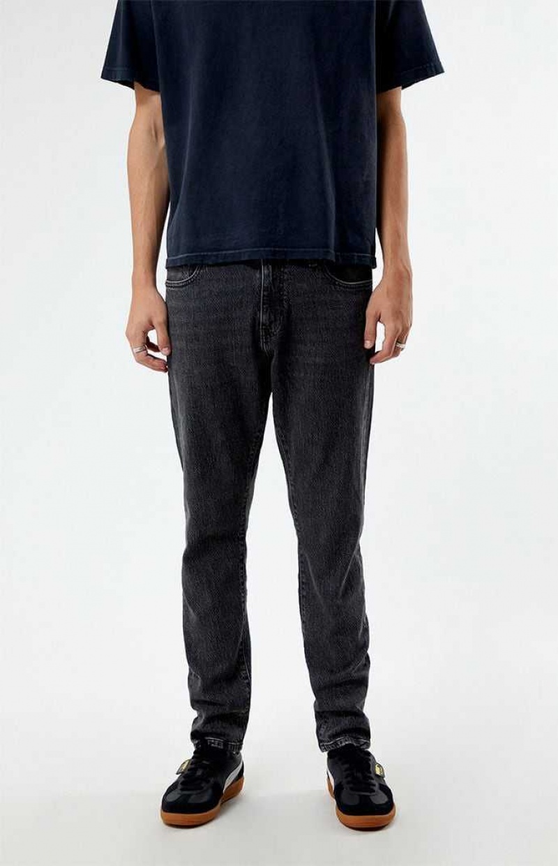 WASHED BLACK PacSun Comfort Stretch Washed Black Slim Jeans | FRZMGWC-89