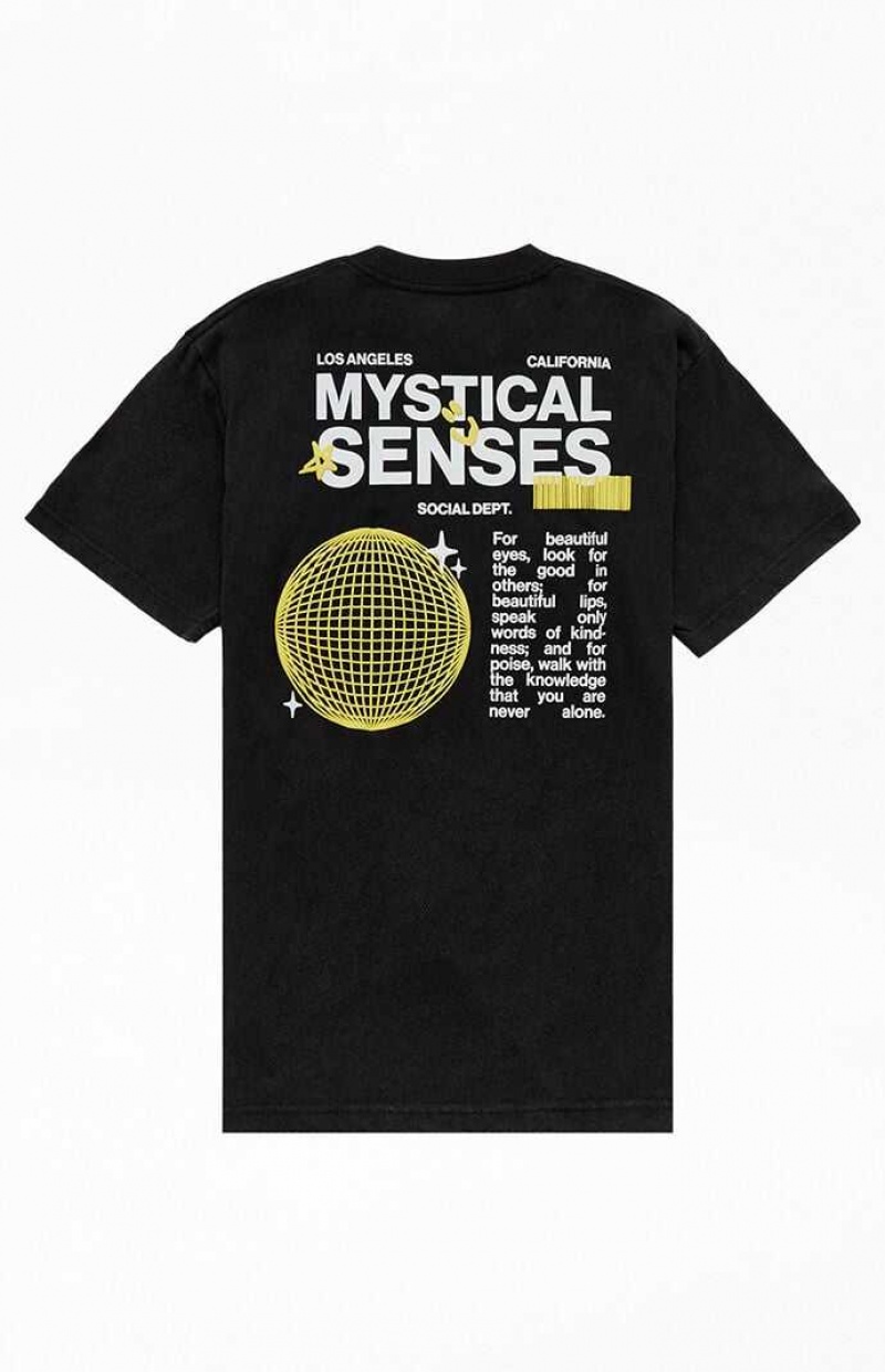 WASHED BLACK PacSun Mystical Senses Oversized T-Shirt | PEXQKLY-57