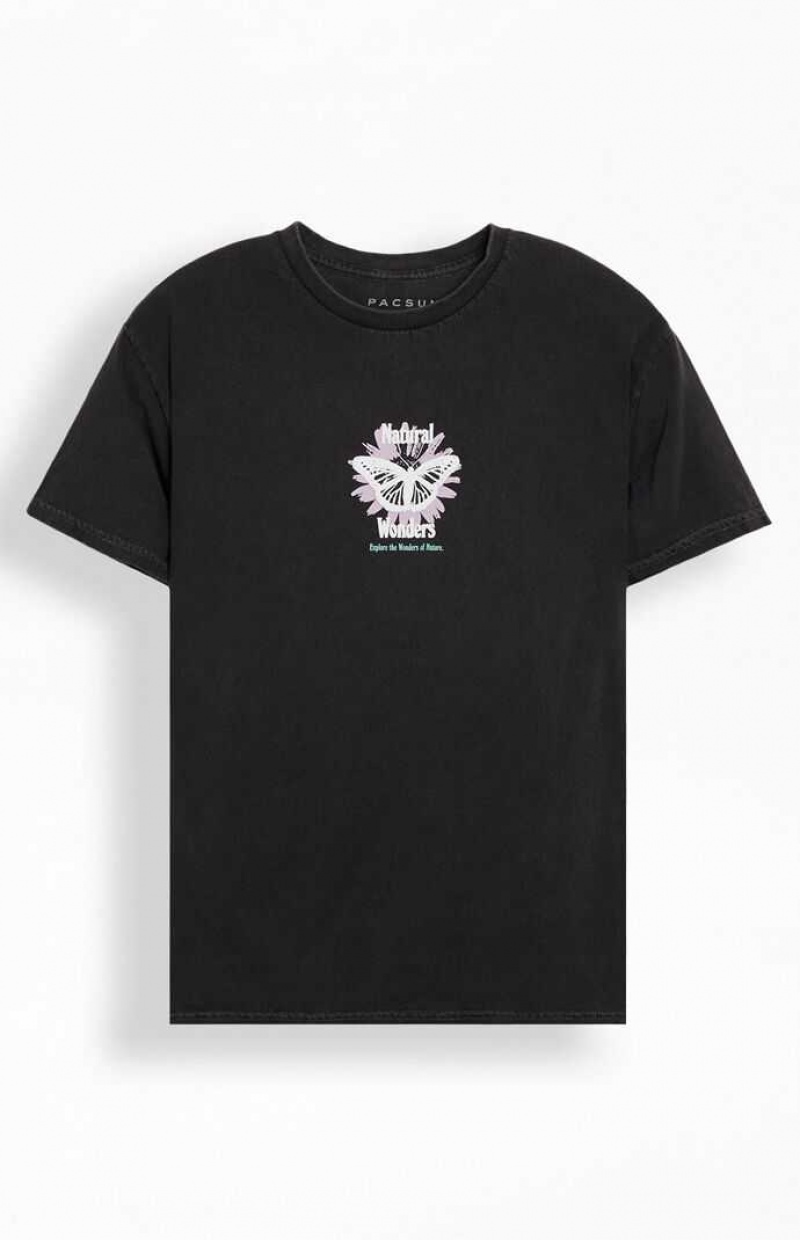 WASHED BLACK PacSun Natural Wonders T-Shirt | BOGSHEV-01