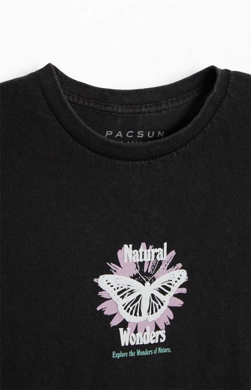 WASHED BLACK PacSun Natural Wonders T-Shirt | BOGSHEV-01