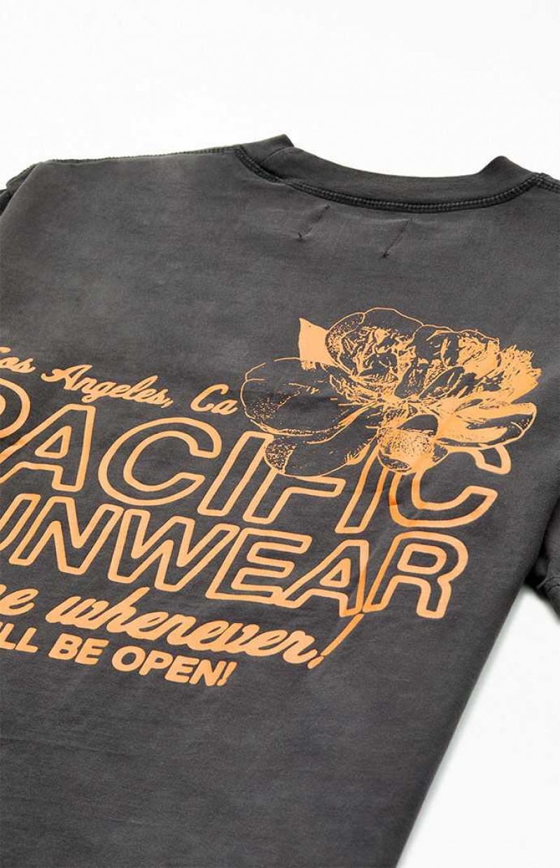 WASHED BLACK PacSun Pacific Sunwear Come Whenever T-Shirt | VYLOTRU-47