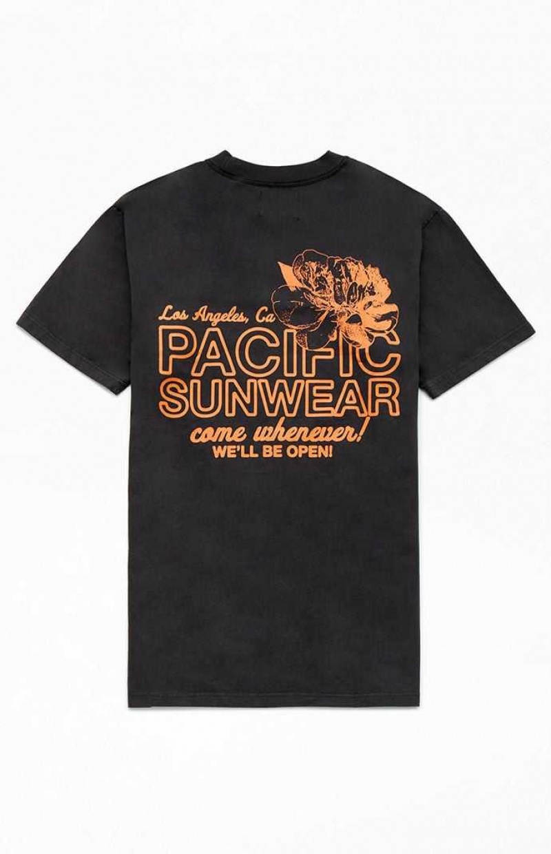 WASHED BLACK PacSun Pacific Sunwear Come Whenever T-Shirt | VYLOTRU-47