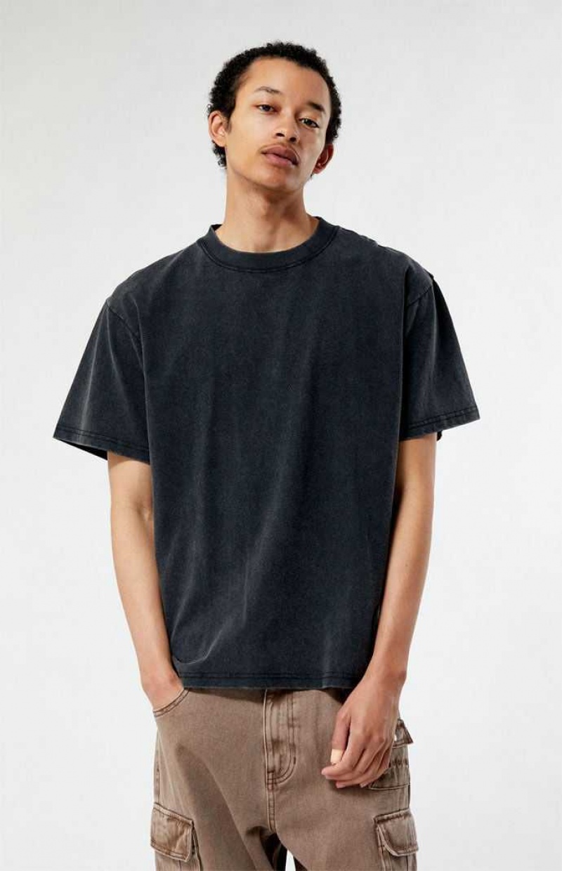 WASHED BLACK PacSun Premium T-Shirt | NLGXRJM-18