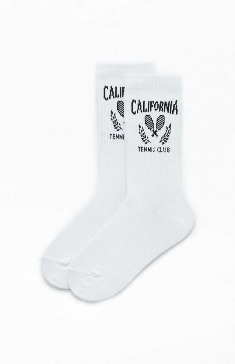 WHITE/BLACK PacSun California Tennis Club Crew Socks | ONHEADY-31