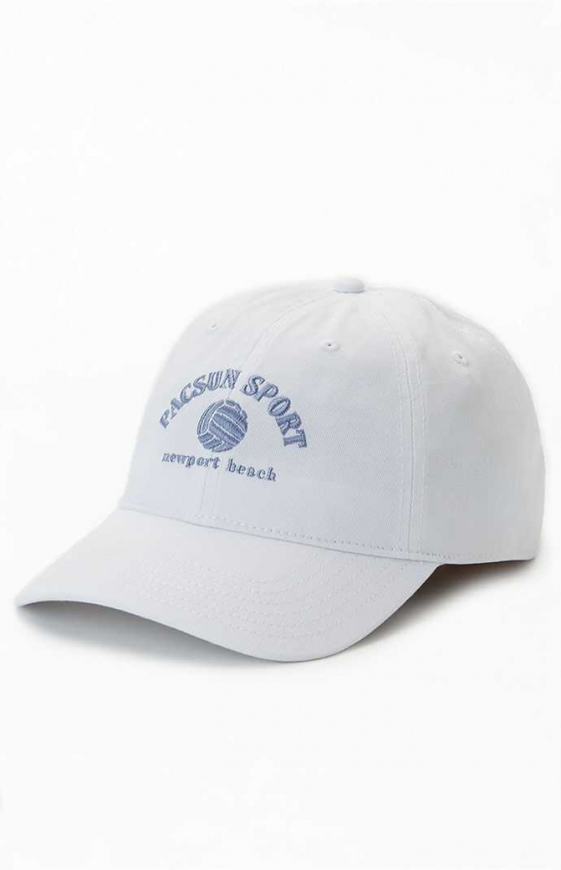 WHITE/BLUE PacSun Sport Newport Beach Dad Hat | ZDQTRKF-19