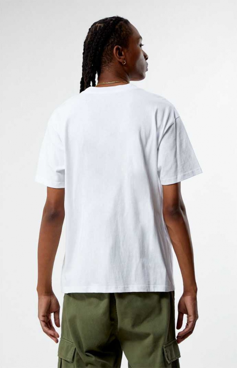 WHITE PacSun Between Love N Hate Oversized T-Shirt | HONRQBX-24