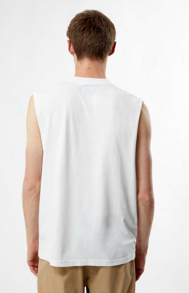 WHITE PacSun Figg Muscle T-Shirt | ZPQBRVG-98