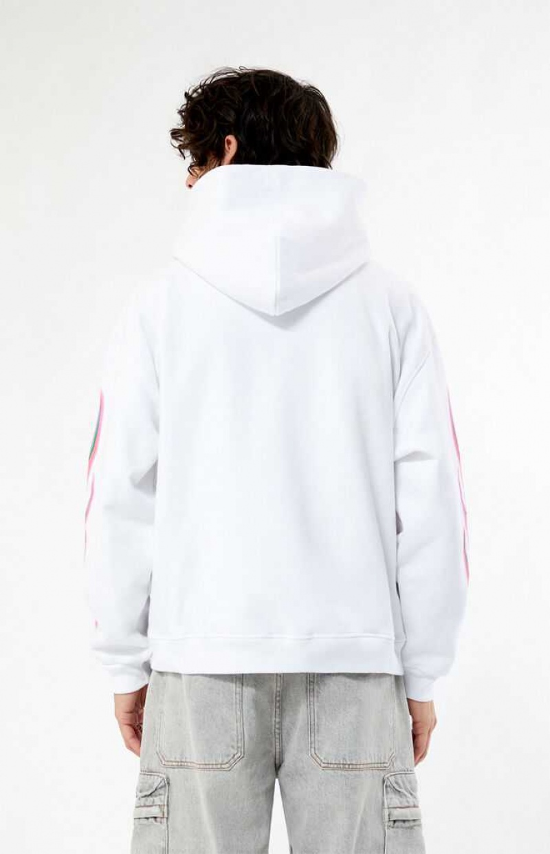 WHITE PacSun Hellride Racing Hoodie | DKZIMEL-68