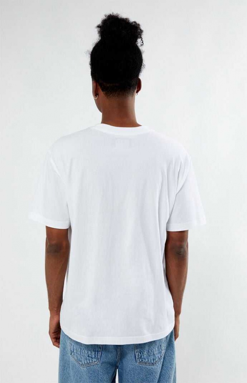 WHITE PacSun Mills T-Shirt | WERCBGN-95