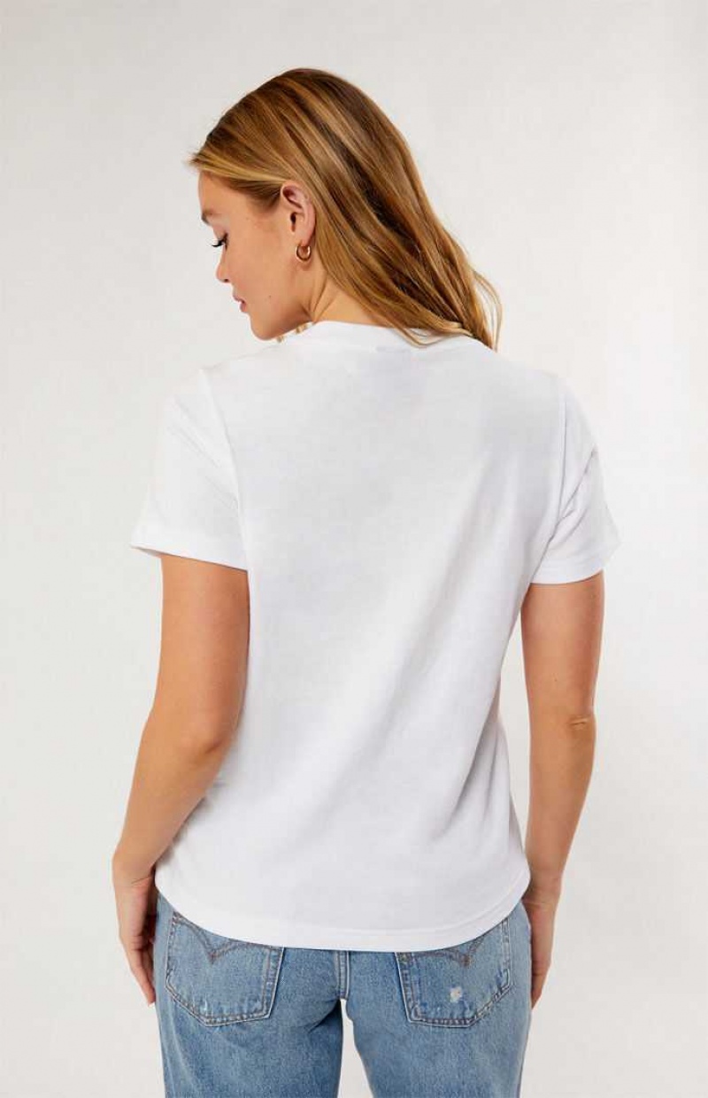 WHITE PacSun Mon Cheri T-Shirt | BODZLVM-63