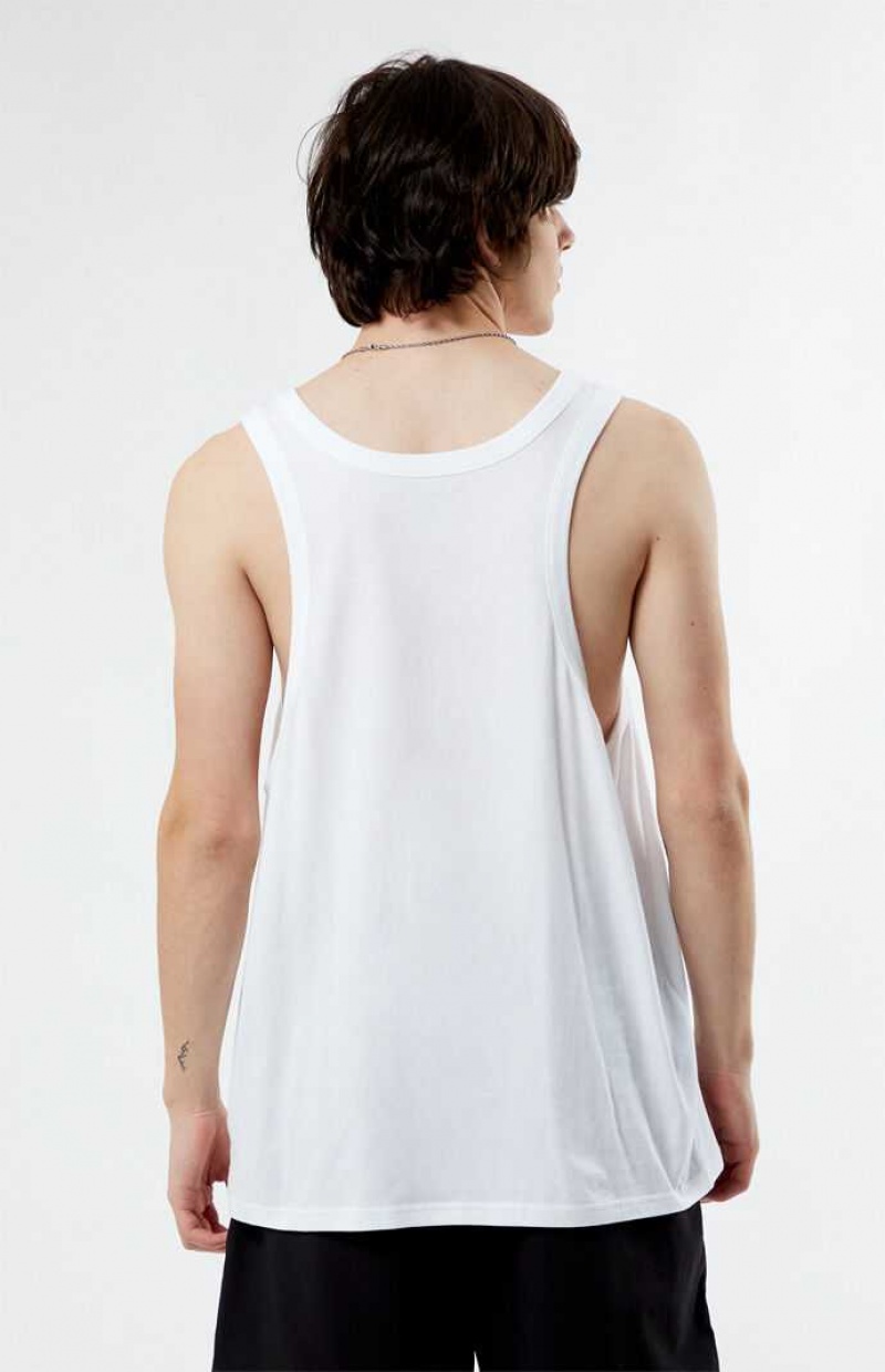 WHITE PacSun PS Basics Eco Sage Tank Top | GDLCRAY-24