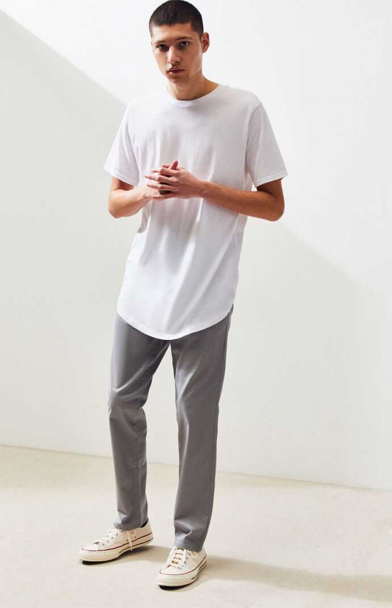 WHITE PacSun PS Basics Willem Scallop T-Shirt | CIUGPHJ-60