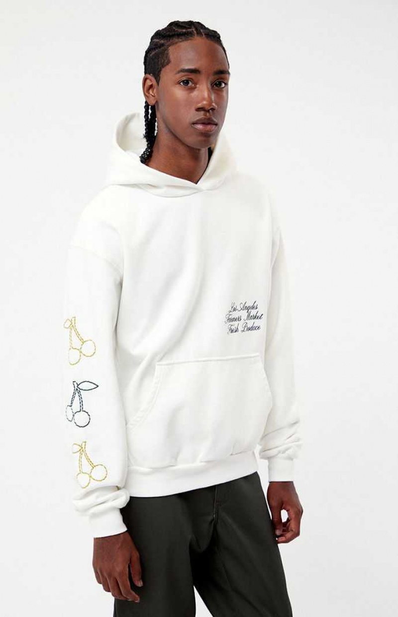 WHITE PacSun Quality Goods Hoodie | AVDHUBO-41