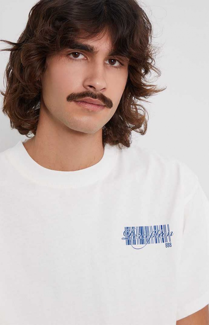 WHITE PacSun Visualize Oversized T-Shirt | SVKTEQB-79