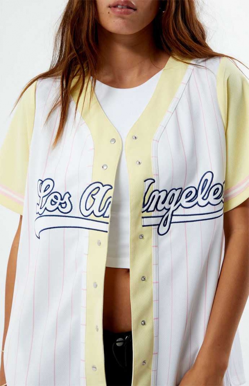 YELLOW PacSun New York Baseball Jersey | ZTLAWCF-51