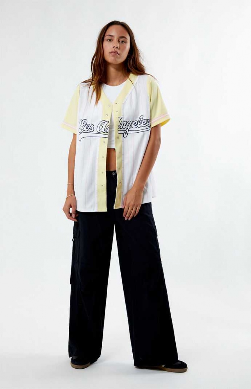 YELLOW PacSun New York Baseball Jersey | ZTLAWCF-51