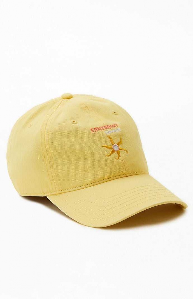 YELLOW PacSun Santorini Strapback Hat | BPQYLWS-39